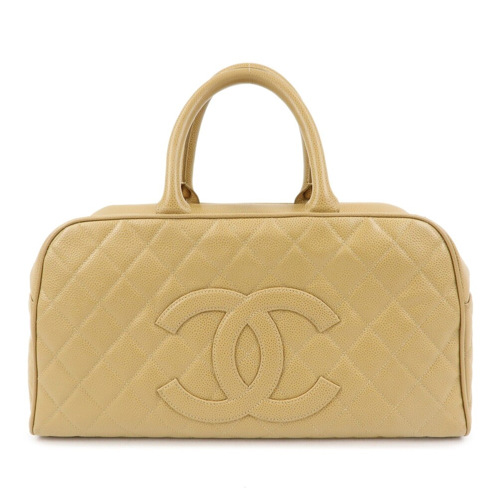 Chanel Timeless CC Bowler Quilted Caviar Medium